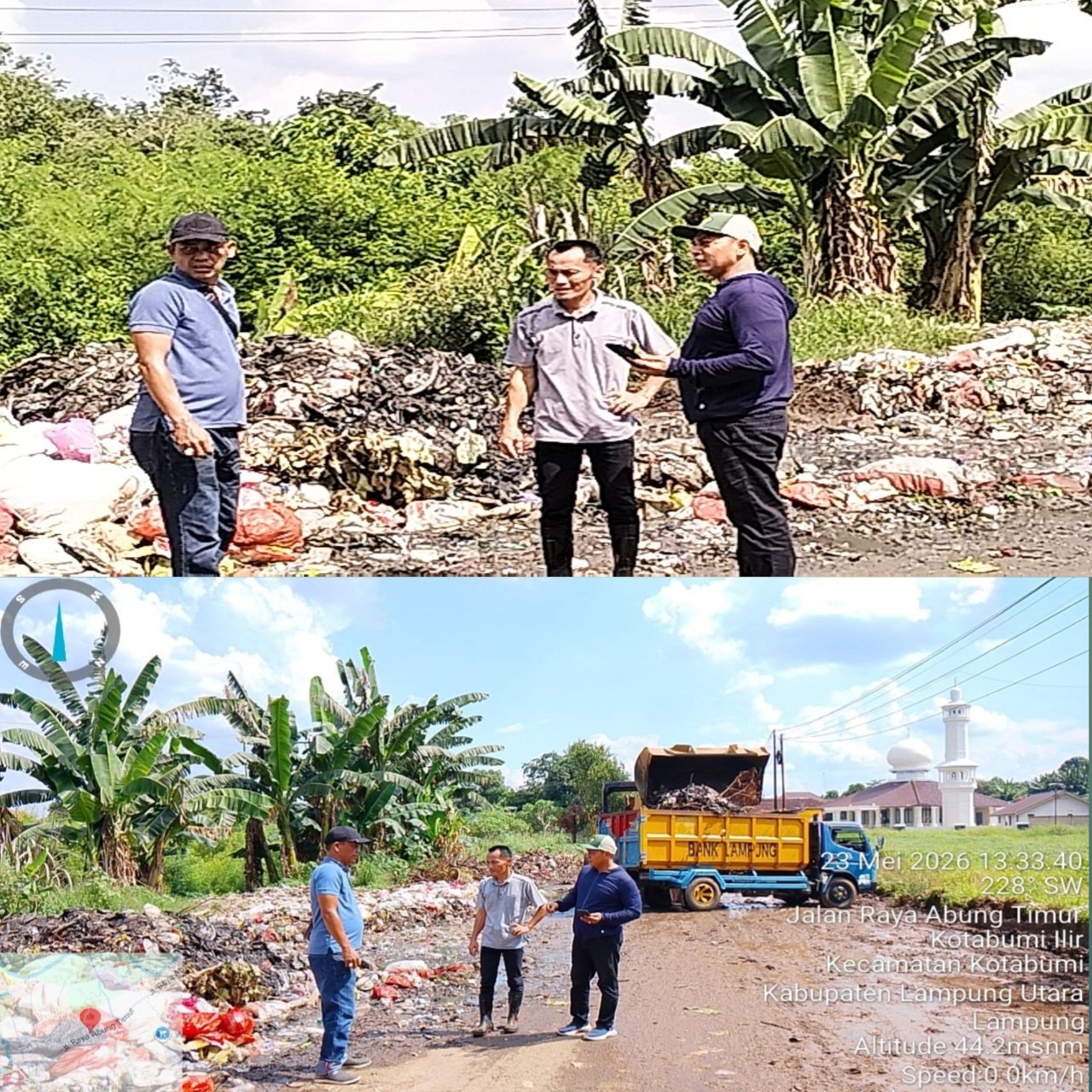 DLH Lampung Utara Respon Cepat Keluhan Warga, Kerahkan Alat Berat Bersihkan Tumpukan Sampah di Kotabumi Ilir